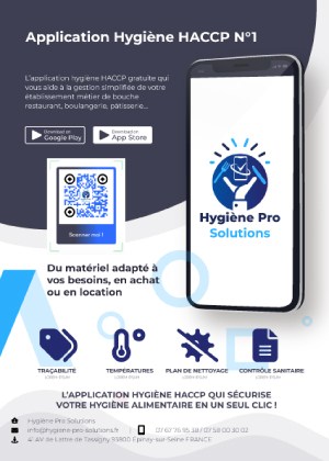 application haccp et hygiène alimentaire