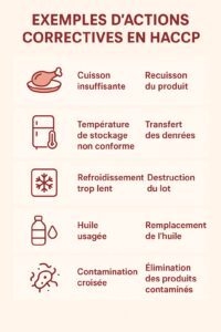 Exemples d’actions correctives en HACCP - RCV EXPERT
